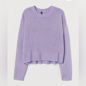 H&M purple knit sweater top